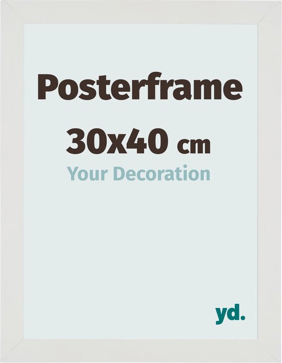Posterlijst 30x40 cm - MDF - Wit Mat - Parma