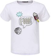Tee shirt Glo-story blanc hello food 164