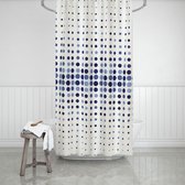 Casabueno - Douchegordijn 110X200 cm - Badkamer Gordijn - Shower Curtain - Waterdicht -110X200 cm - Sneldrogend en Anti Schimmel -Wasbaar en Duurzaam - Blauw Puntos