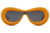 Festival zonnebril oranje - Waves oranje - Robuuste oranje zonnebril - EK voetbal bril oranje - Zonnebril EK 2024 heren en dames - Zonnebril mannen en vrouwen - Oranje bril - Mybuckethat