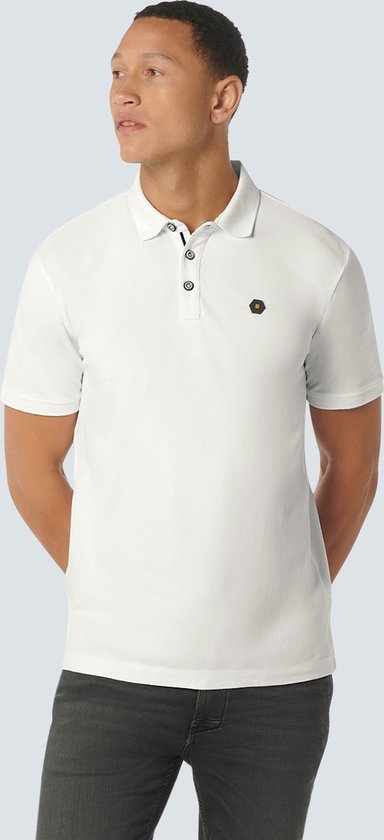 No Excess Mannen Klassiek Polo Wit XXXL