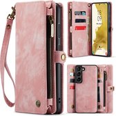 Étui portefeuille 2 en 1 Samsung Galaxy A35 - Solidenz Wallet Case A35 - Coque de téléphone A35 - Étui portefeuille A35 - Coque arrière amovible - Rose