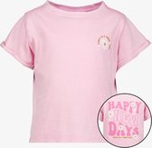 TwoDay meisjes T-shirt roze met backprint - Maat 98/104