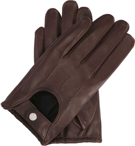 Leather kissing gloves with touchscreen function