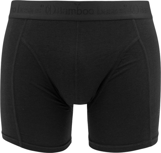 Zwarte bamboe boxershort met zwarte tailleband met logo.