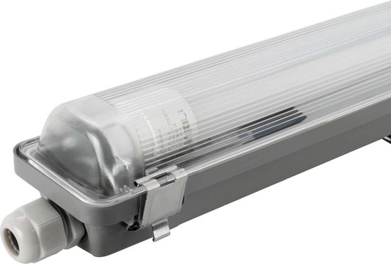 Ledvion LED vochtbestendig armatuur 120CM, 12 Watt, 4000Kelvin, 1920 Lumen, IP65, Incl. LED buis van 160 Lumen per Watt, Met roestvrijstalen bevestigingselementen, Meer dan 20.000 uur