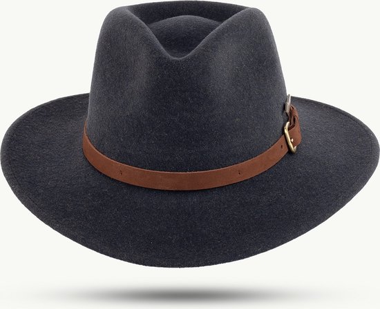 Vilt hoed Scippis Montero antraciet XL