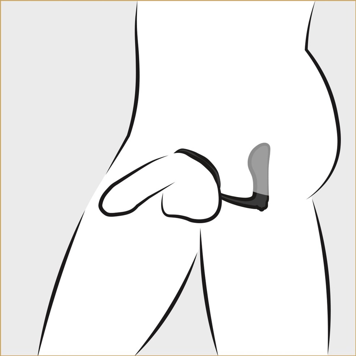 Ass-Gasm Cockring vibr.