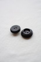 Knopen 10 stuks 27mm zwart met twee gaatjes - zwarte knoop voor naaien