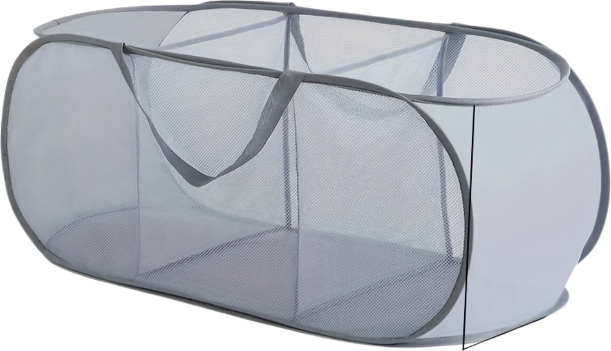 Goedkoopste Nivard Laundry Basket - Wassorteerder 3 Vakken - Wassorteerder - Wasmand 3 Vakken - Laundry Bag - Grijs