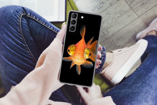 Coque Samsung Galaxy S21 - Poisson rouge - Animaux aquatiques - Yeux - Siliconen