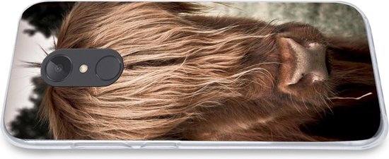 Coque de téléphone compatible avec Xiaomi et Redmi 5 - Motif écossais Highlander - Arbre - Herbe - Coque en Siliconen