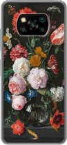 Xiaomi Poco X3 Pro - Nature morte avec des fleurs dans un vase en verre - Peinture de Jan Davidsz. de Heem - Coque de téléphone en Siliconen