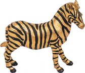 Housevitamin - Zebra met zwarte strepen - Goud - 13,5x4x12cm
