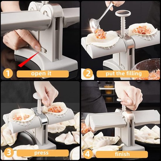 Ravioli Former Dumpling Maker Automatic Empanada Pierogi Maker, Dumpling Maker Ravioli Maker, Dumpling Mould Ravioli Mould for Home, Kitchen Accessories van Funmit — afbeelding 5