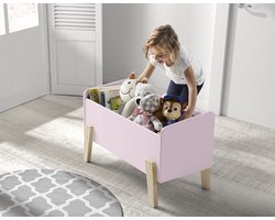 Vipack - Speelgoedkist - Kiddy - hout - oudroze