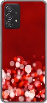 Geschikt voor Samsung Galaxy A53 5G hoesje - Rood - Design - abstract - Licht - Siliconen Telefoonhoesje