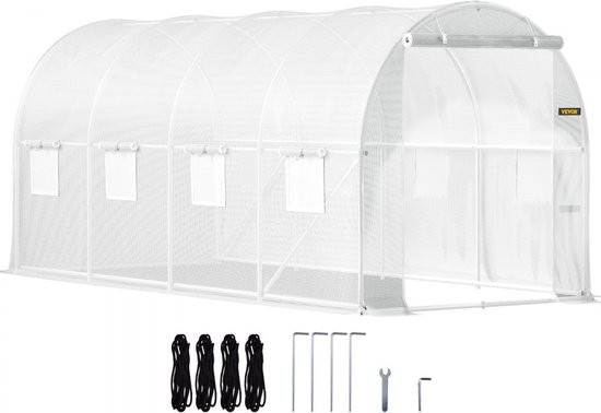Ribelli Foliekas, Broeikas Met Deur, Tomatenkas, Diameter 160 X 180 Cm Overwinteringstent Voor De Teelt Winterbestendig Pe Roosterfolie Tuinhuis Planten Groenten Bloemen Groen 2941108952