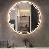 Crossover Retail® - Badkamerspiegel met LED verlichting - Ronde Spiegel met licht - Verwarming Anti Condens - Ø60 cm