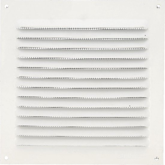 thumbnail: Marley Ventilatierooster Met Vliegengaas - 190 X 190 Mm, Kunststof, Met Buisaansluiting Ø150 Mm | Voor Gezonde Binnenlucht