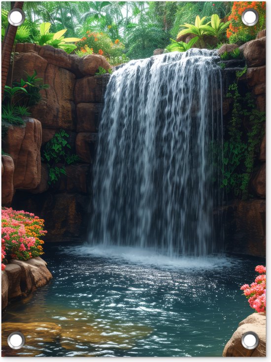 Prachtige Waterval In Een Verouderd Deel Van Panama Genaamd De Verborgen Watervallen Jungle Met Zachte Groente En Grote Moer Image280242318
