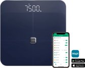 Haepi - Bluetooth-verbonden lichaamsanalyseweegschaal - Volledige lichaamsanalyse in 13 punten via de "Hapi"-applicatie - Maximale capaciteit van 180 kg - 15 jaar garantie - Inclusief batterijen - Blauw.