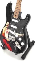 Mini guitare Freddie Mercury Queen noir 25cm Miniature- Guitare- Mini -Guitare- Objets de collection-décoration-guitare-Cadeau--Cadeau-miniature-instrument-Cadeau-anniversaire