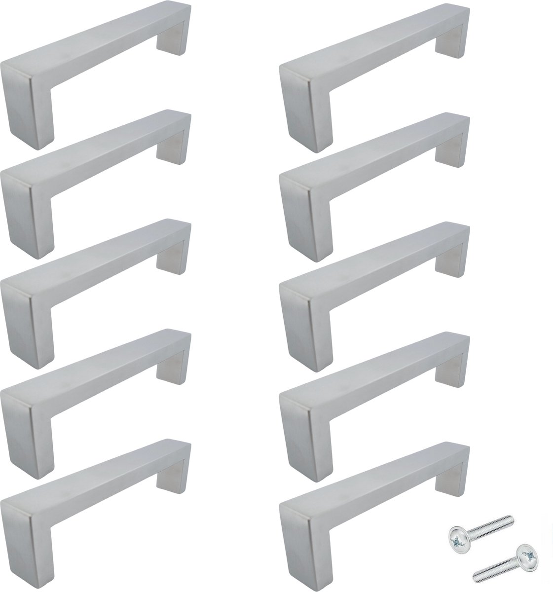 20X Handgrepen RVS - Boormaat 128mm - Greepjes - Handgreep - Handgrepen keukenkastjes - Handvatten - Meubelgreep RVS - Handgrepen voor deurtjes