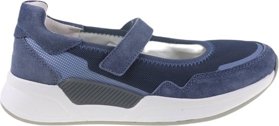 Gabor rollingsoft sensitive 26.952.26 - dames rollende wandelsneaker - blauw - (EU) (UK)