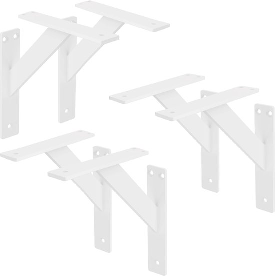 ML-Design 2 stuks plankdrager 120x120 mm, zwart, aluminium, zwevende plankdrager, plankdrager