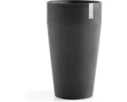 Ecopots Sankara High 75 - Dark Grey - Ø45,4 x H75,5 cm - Ronde donkergrijze bloempot