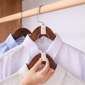 50 Witte kledinghaakjes - geven extra ruimte in je kledingkast - kleding - kleren hanger - kledingkast
