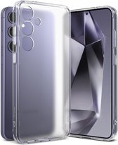 Ringke Fusion | Hoesje Geschikt voor Samsung Galaxy S24 | Back Cover met Antikrascoating | Militaire Standaard | Matte Transparant