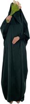 Nivard Vêtements de prière Femmes - Abaya - Vêtements islamiques - Khimar - Jilbab - Femme - Alhamdulillah - Vert foncé