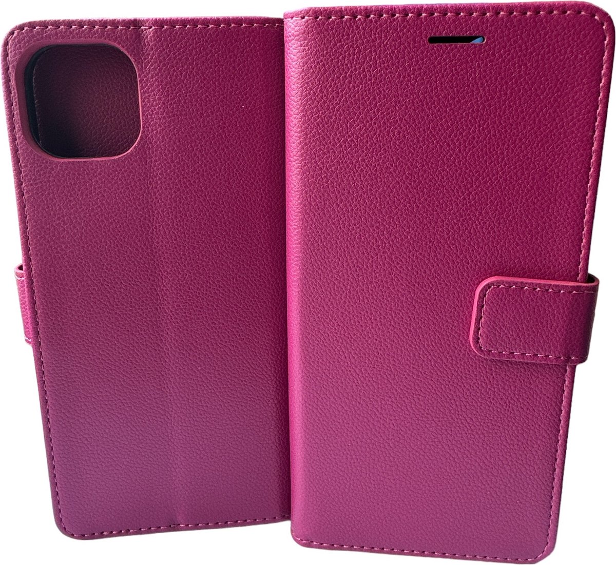 Portemonnee Book Case Hoesje Geschikt voor: iPhone 14 Pro - roze