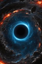 Poster Zwart Gat | Heelal Poster | Galaxy Poster | Black Hole | 61x91cm | Aesthetic Poster | Wanddecoratie | Moderne Kunst | Muurposter | MT | Aesthetic room decor | Geschikt om in te lijsten