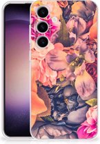 Telefoontas Geschikt voor Samsung Galaxy S24 Hoesje Super als Moederdag Cadeau Bosje Bloemen