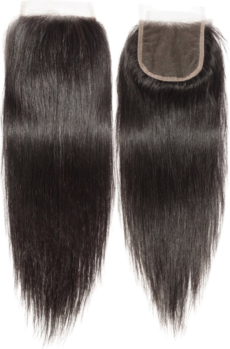 The Hair Studio - 5x5 HD Lace Closure 16'' - 100% Raw Virgin Hair Human Hair - Double Drawn - Haarverlenging