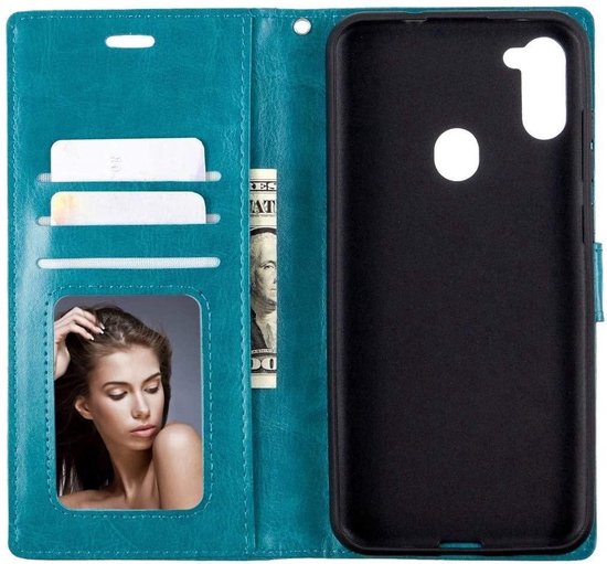 Étui portefeuille portefeuille adapté à : Samsung Galaxy A21 - Turquoise