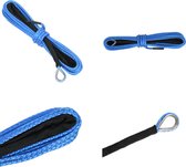 vidaXL Câble de treuil 5 mmx9 m Bleu - Câble de treuil - Câbles de treuil - Câble de treuil en nylon - Câbles de treuil en nylon