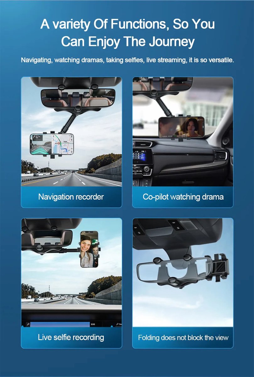 Autotelefoonhouder, universele opvouwbare magnetische autotelefoonhouder, 360 verstelbare smartphonehouder voor autodashboard, auto-accessoires voor iPhone, Samsung | NL