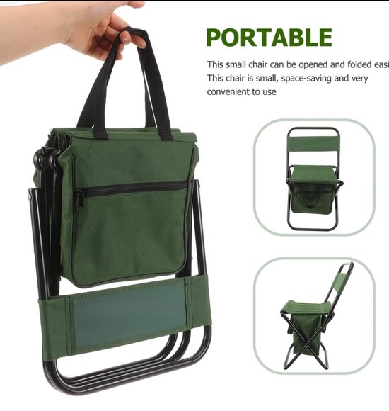 Tabouret Pliable De Camping - Sac à Dos Chaise Légère - Neuf