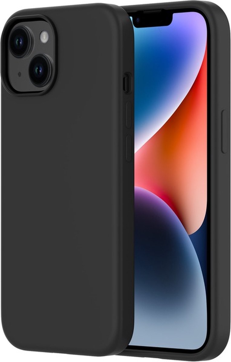 QDOS, Geschikt voor Apple iPhone 15 Touch Pure-hoesje met Snap MagSafe-compatibel, Zwart