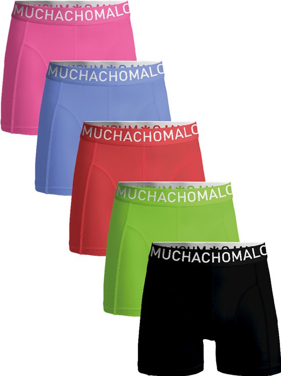 muchachomalo - Heren 3-Pack Boxershorts Effen Black/Grey/White
