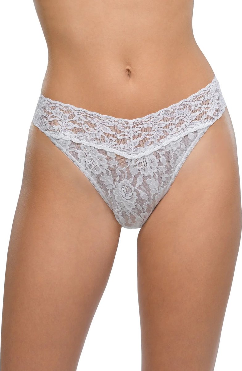 Hanky Panky Original Rise Thong - 4811P - Wit - One size - XS tot XL