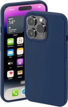 Hama Finest Feel Cover Hoesje geschikt voor Apple iPhone 14 Pro - TPU materiaal - Zijdezacht afwerking - Krasbestendig - Perfecte Pasvorm - Blauw