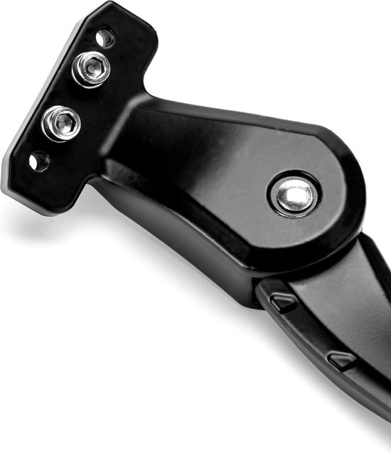 HENMI Fietsstandaard 24-29 inch, ontworpen voor e-bike en MTB, alleen geschikt voor kettingstangen met 4 gaten, 40 mm gatafstand, stabiele zijstandaard, maximale belasting 35 kg