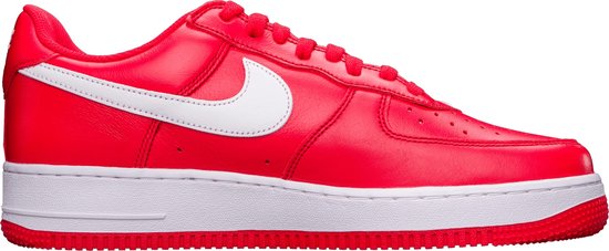 Nike Air Force 1 Low '07 Retro Color of the Month University Red White - FD7039-600 - Maat 38.5 - WIT - Schoenen