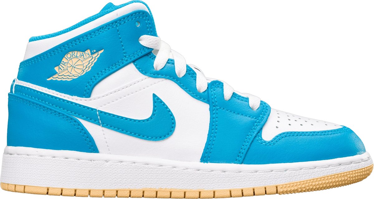 Nike Air Jordan 1 Mid Aquatone Sneakers Unisex 400 Kleur Als Op Foto