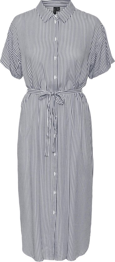 VERO MODA VMBUMPY SS CALF SHIRT DRESS WVN GA NOOS Dames Jurk - Maat S